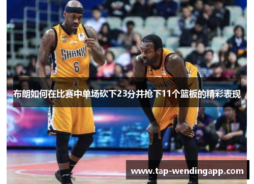 布朗如何在比赛中单场砍下23分并抢下11个篮板的精彩表现