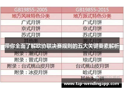 带你全面了解欧协联决赛规则的五大关键要素解析